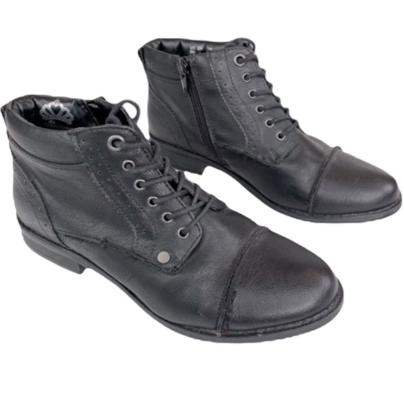 Fergalicious Jerry Black Lace Up Boot Low Shaft 6 - Picture 3 of 17